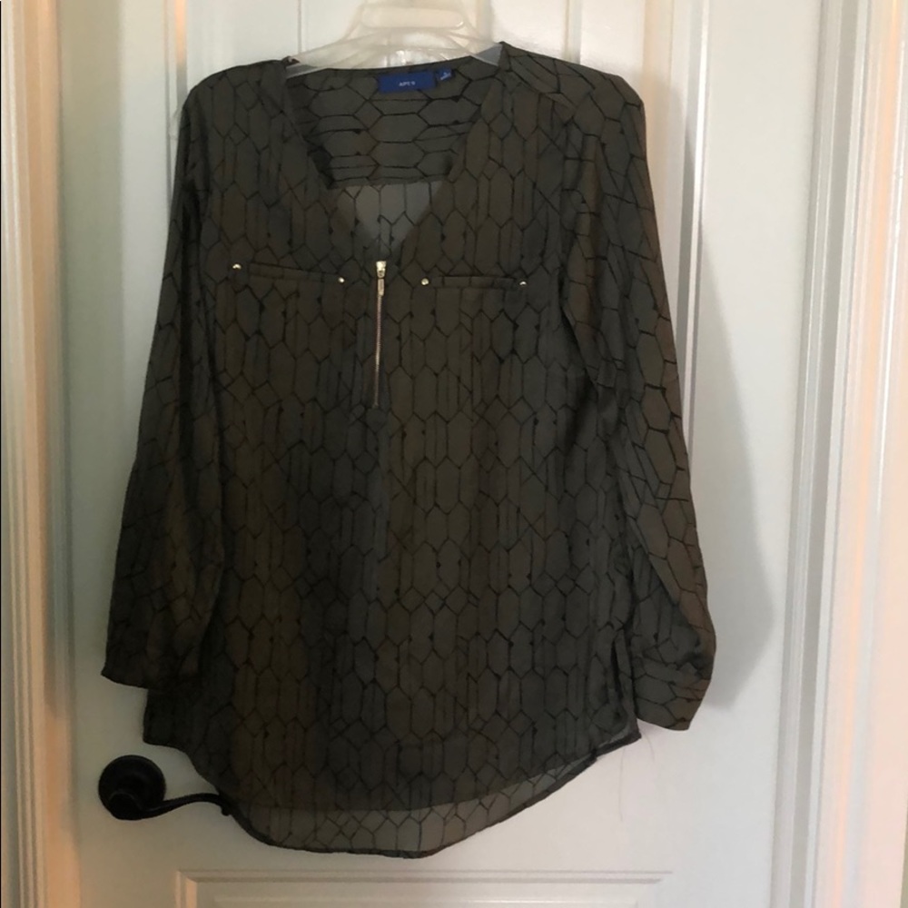 Green tunic blouse Kohl’s